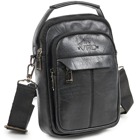 Verde Ανδρική Τσάντα Ώμου/Χιαστί 13-0098 Μαύρο